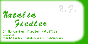 natalia fiedler business card